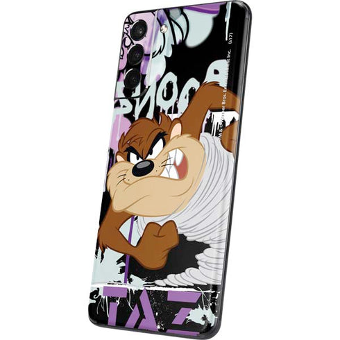 Looney Tunes Splatter Paint Tasmanian Devil Galaxy S21 Plus 5G Skin